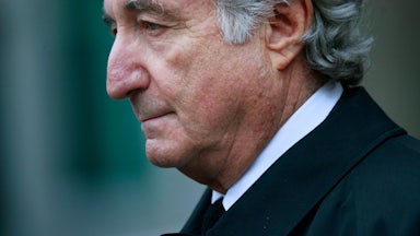 Bernie Madoff leaves Manhattan Federal court in New York City on March 10, 2009.