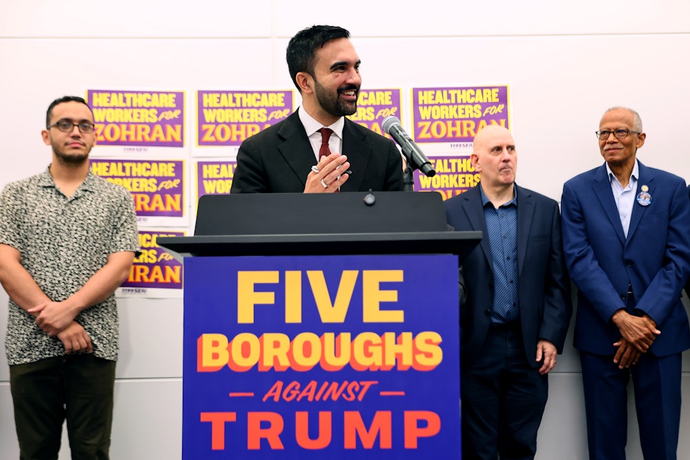 Zohran Mamdani at a recent campaign event