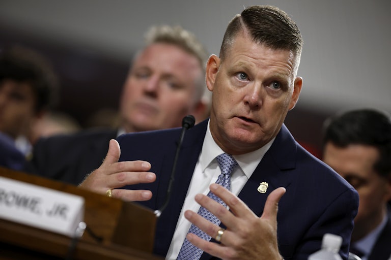 Acting Secret Service Director Ronald Rowe testifies in front of the Senate Judiciary Committee