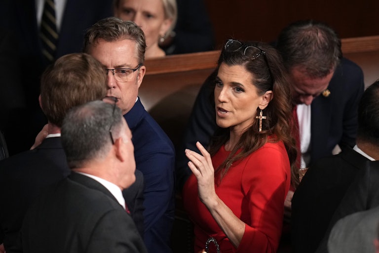 Representative Nancy Mace at a hearing in Congress.