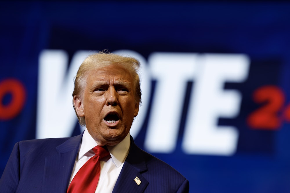 Donald Trump looks angry