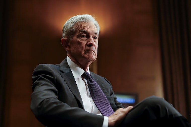 Federal Reserve Chair Jermoe Powell testifies before Congress.
