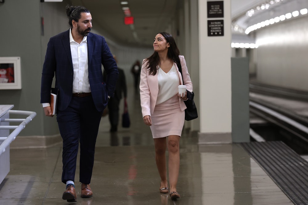 Rep. Alexandria Ocasio-Cortez and her chief of staff, Gerardo Bonilla Chavez
