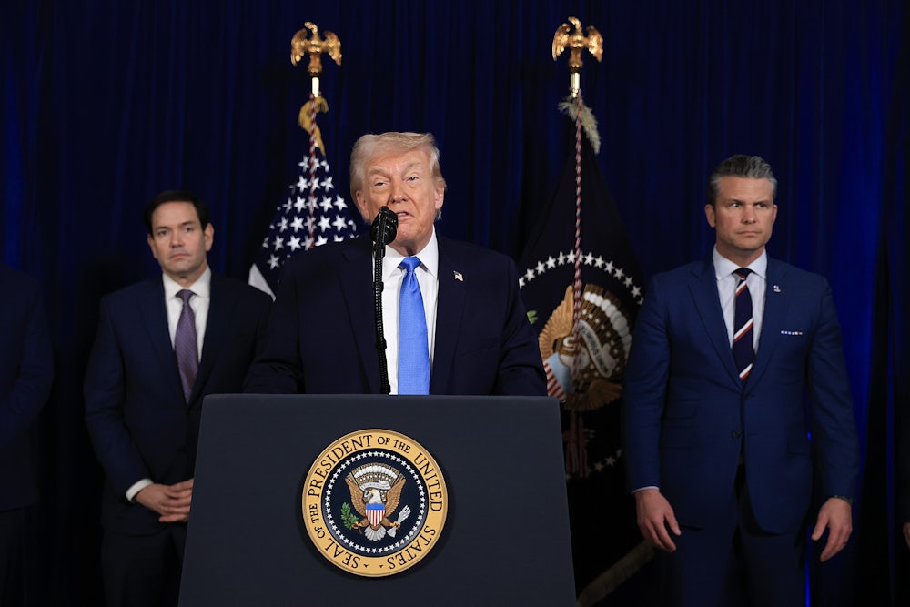 Trump announcing the capture of Maduro