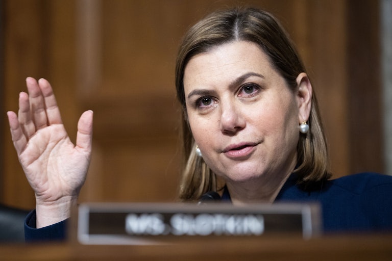 Senator Elissa Slotkin speaks in a congressional hearing.