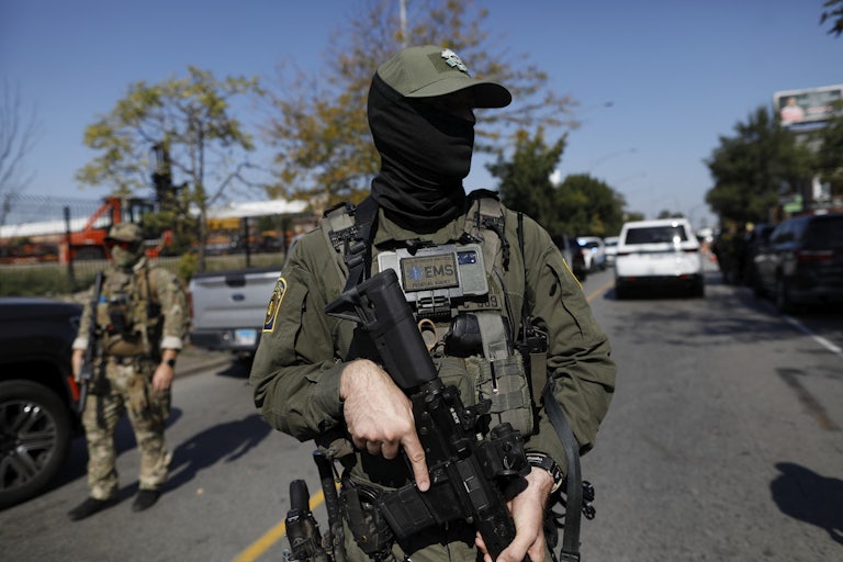 Masked federal agents in Chicago