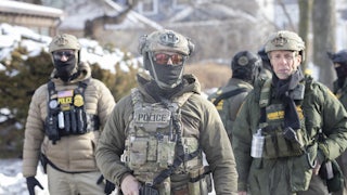 Three masked ICE agents in Minneapolis