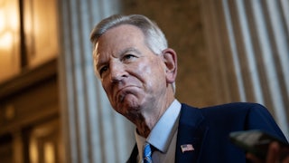 Alabama Senator Tommy Tuberville frowns