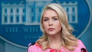 Karoline Leavitt glares angrily