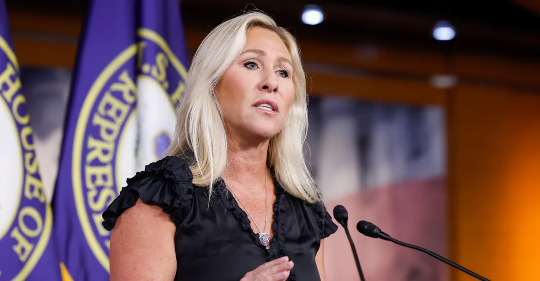 Marjorie Taylor Greene Says Calling Her a White Supremacist Is the Same As Using the N-Word Marjorie Taylor Greene Says Calling Her a White Supremacist Is the Same As Using the N-Word