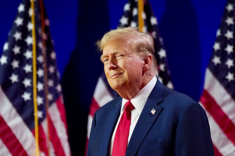 Donald Trump smiles