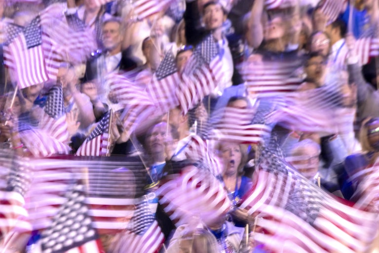 Photo of the crowd at the Democratic National Convention