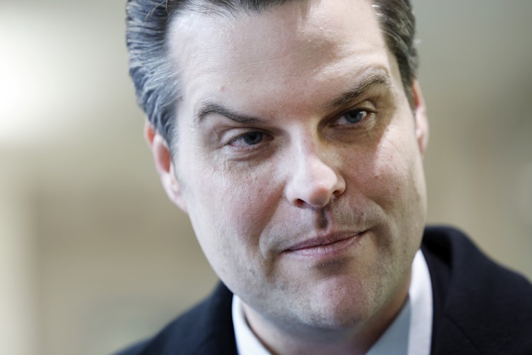 Matt Gaetz raises an eyebrow