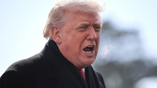 Donald Trump speaks vehemently