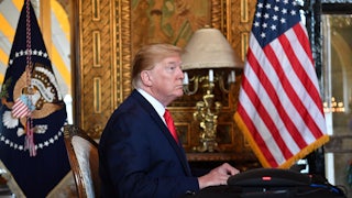 President Donald Trump at his Mar-A-Lago resort in 2019.