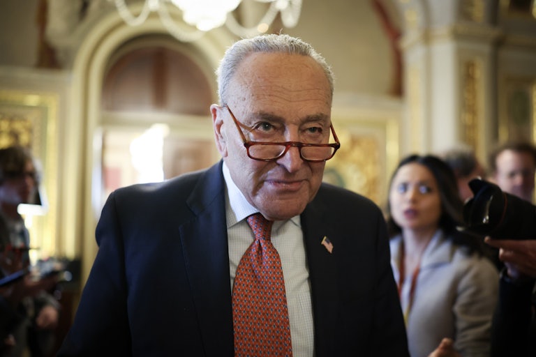 Senator Chuck Schumer walks in the Capitol