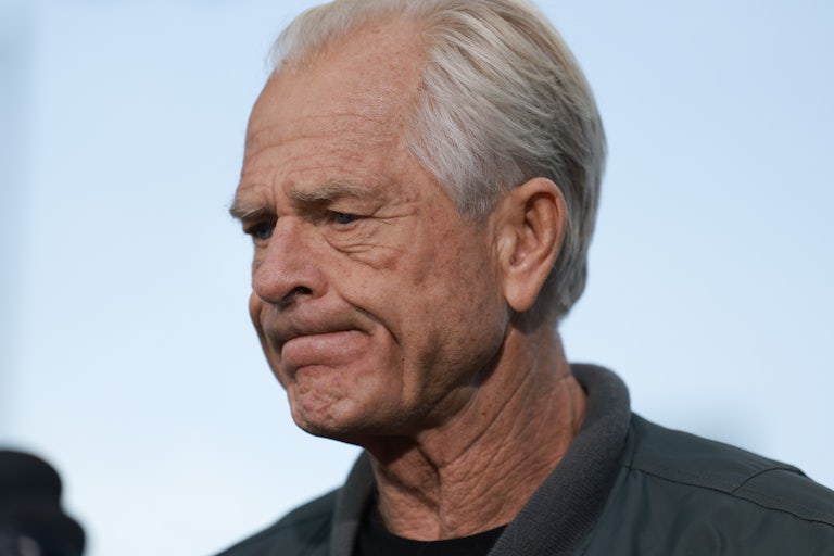 Peter Navarro looks concerned, which is reasonable (because he is about to go to prison).