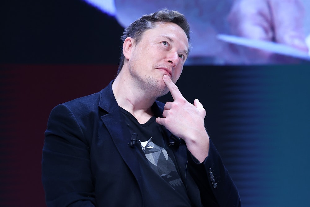 Elon Musk puts on his thinking face