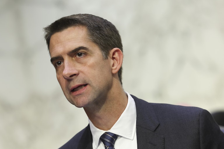 Arkansas Senator Tom Cotton speaking