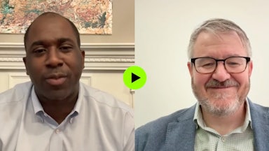 Screenshot from video interview