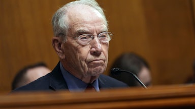 Senator Chuck Grassley in a congressional hearing