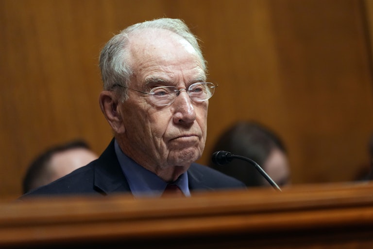 Senator Chuck Grassley in a congressional hearing