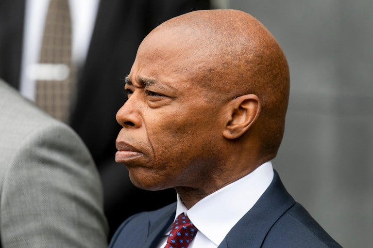 New York City Mayor Eric Adams leaves a federal courthouse