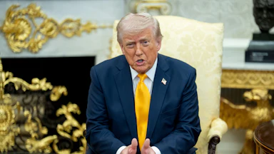 Donald Trump in the Oval Office