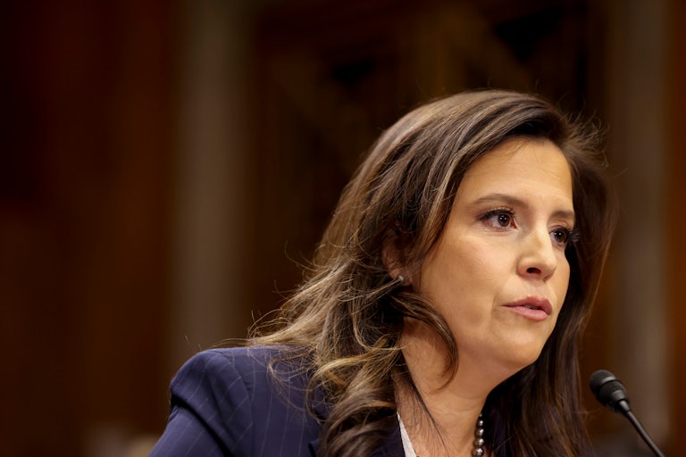 Elise Stefanik in her Senate confirmation hearing