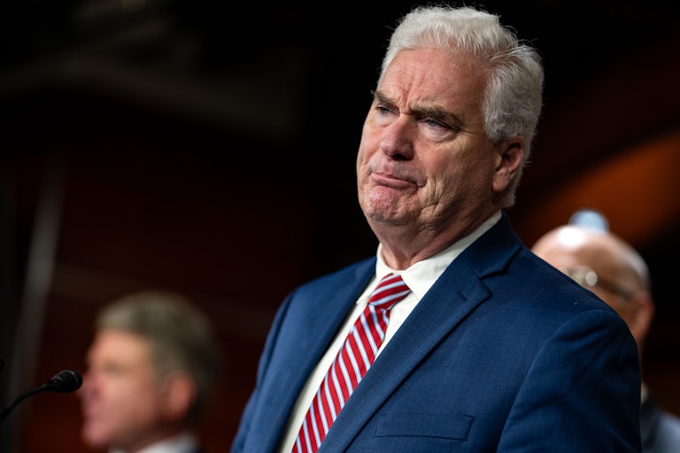 Representative Tom Emmer makes a weird face