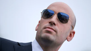 Stephen Miller wearing sunglasses