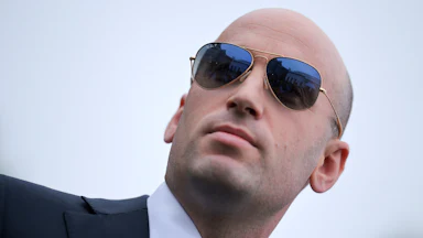 Stephen Miller wearing sunglasses