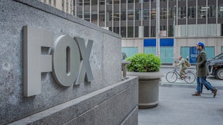 Plaque at the main entrance to the FOX News Headquarters