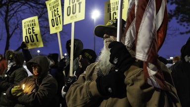 Veterans protest against ICE in Minneapolis, Minnesota
