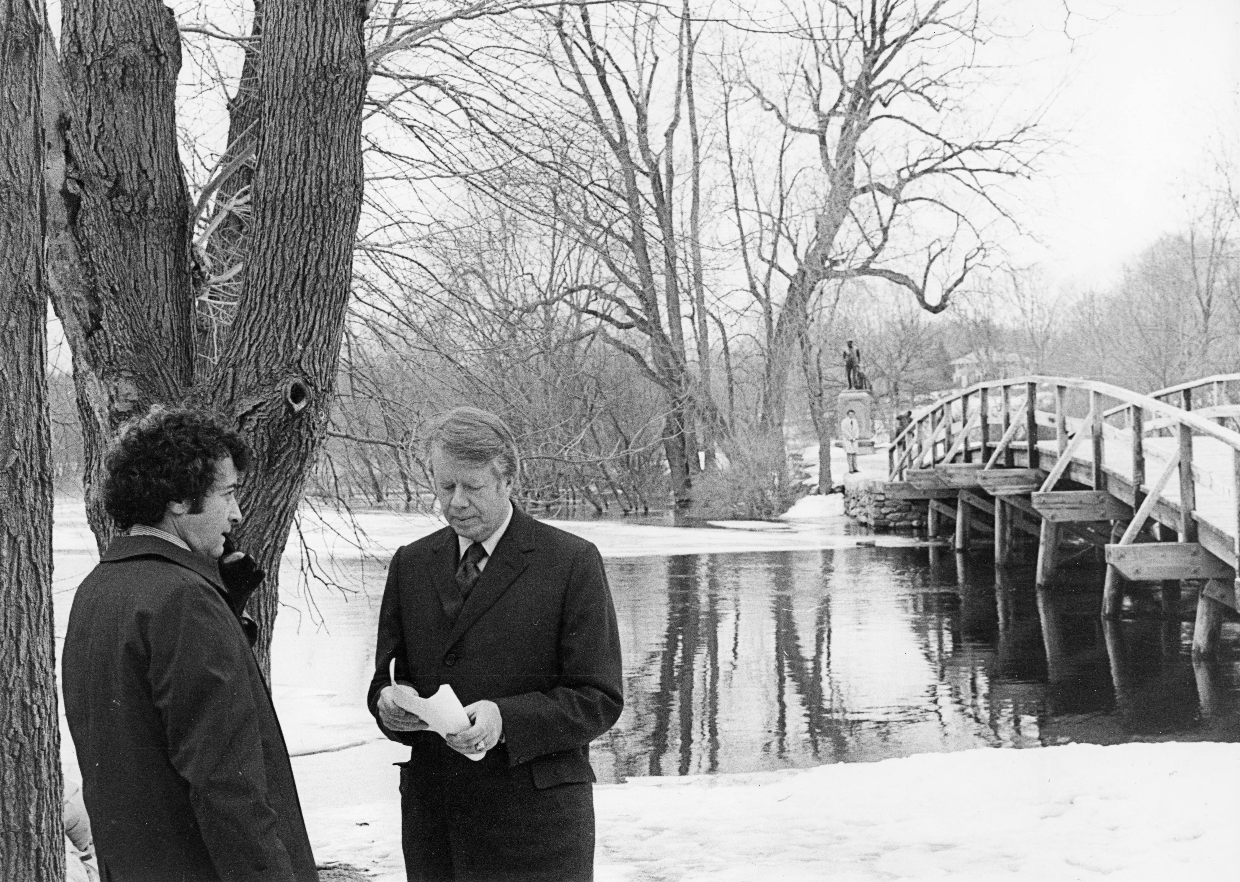Presidential candidate Jimmy Carter and campaign strategist Gerald Rafshoon