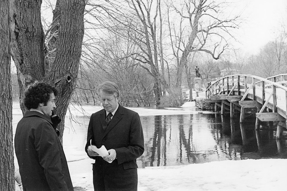 Presidential candidate Jimmy Carter and campaign strategist Gerald Rafshoon