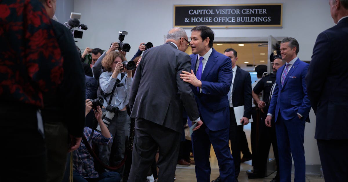 Marco Rubio Roasted for Wearing Clown Shoes Trump Bought Him