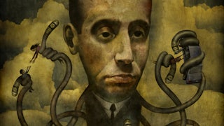 Stephen Miller is shown as a remorseless creature separating families and callously imprisoning immigrants in inhumane prisons