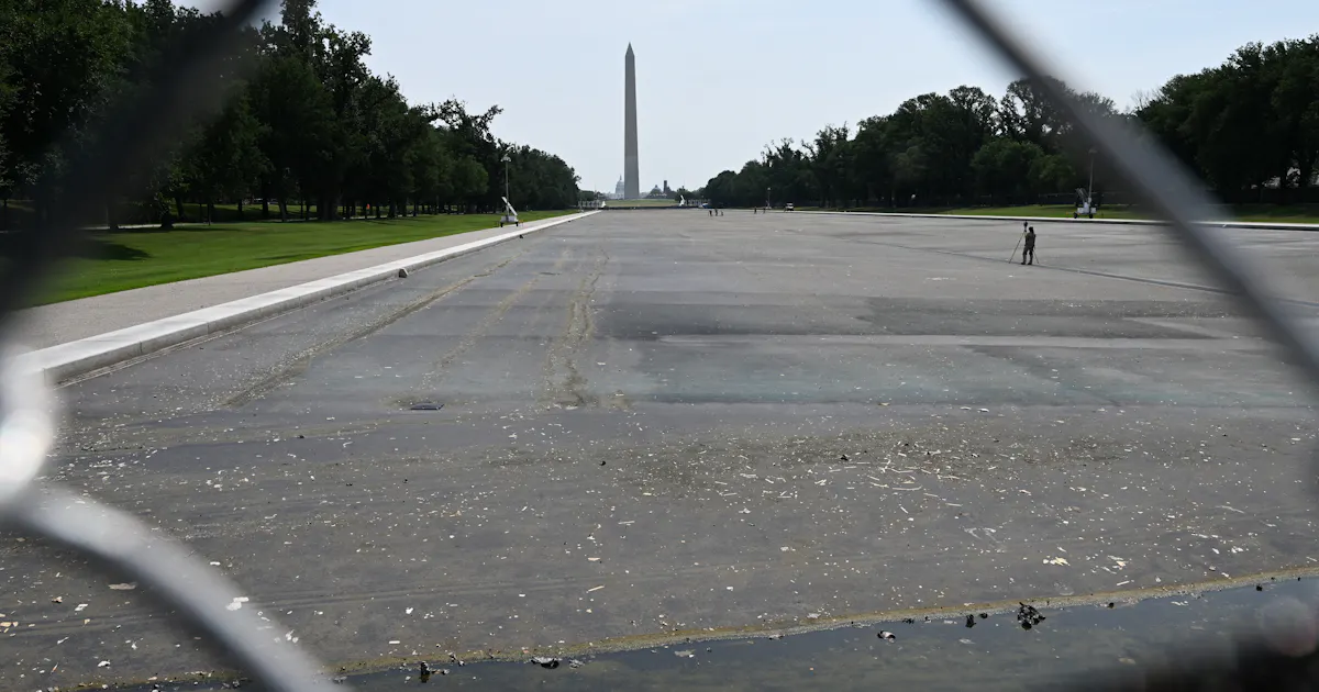 Trump’s Handpicked Company Screwed Up Reflecting Pool Reno From Start