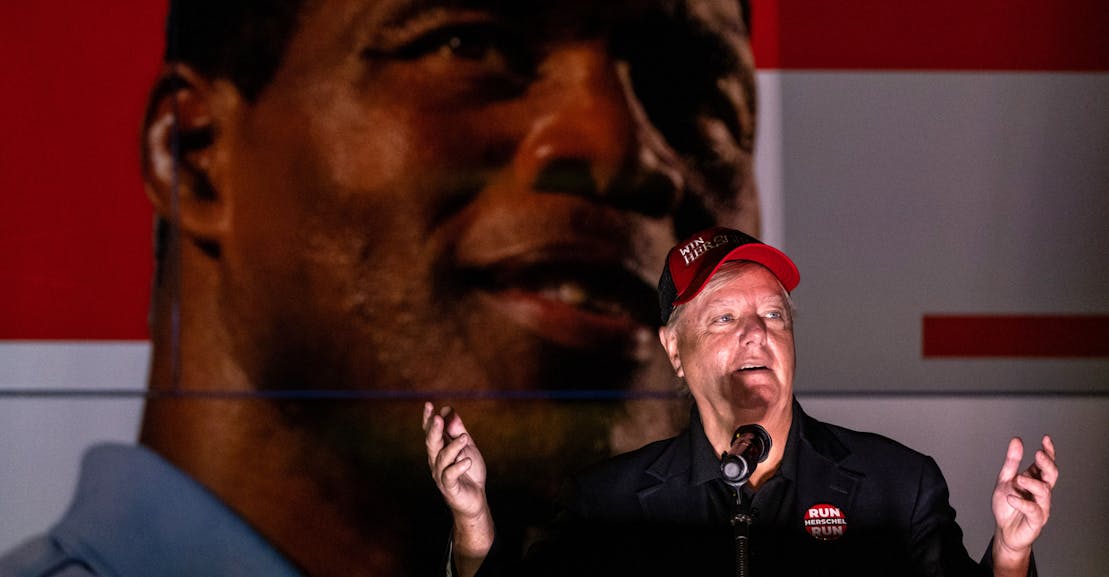 Why Is Lindsey Graham Chaperoning Herschel Walker’s Interviews? Why Is Lindsey Graham Chaperoning Herschel Walker’s Interviews?