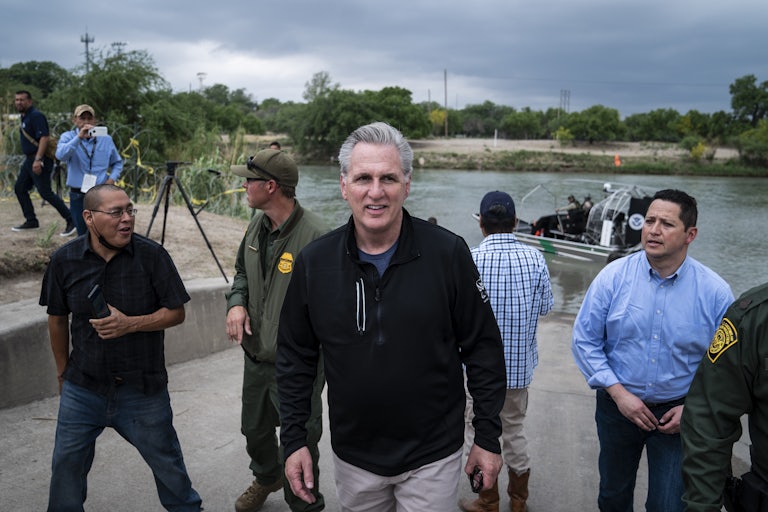 House Minority Leader Kevin McCarthy at the Mexico border