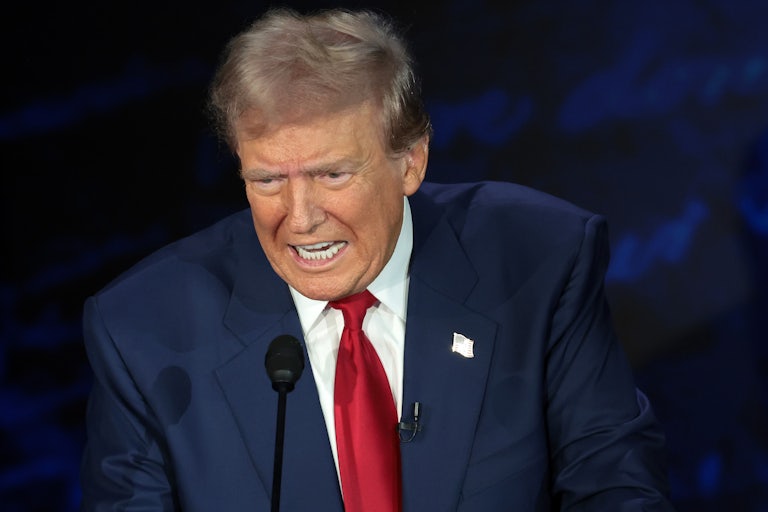 Donald Trump yelling