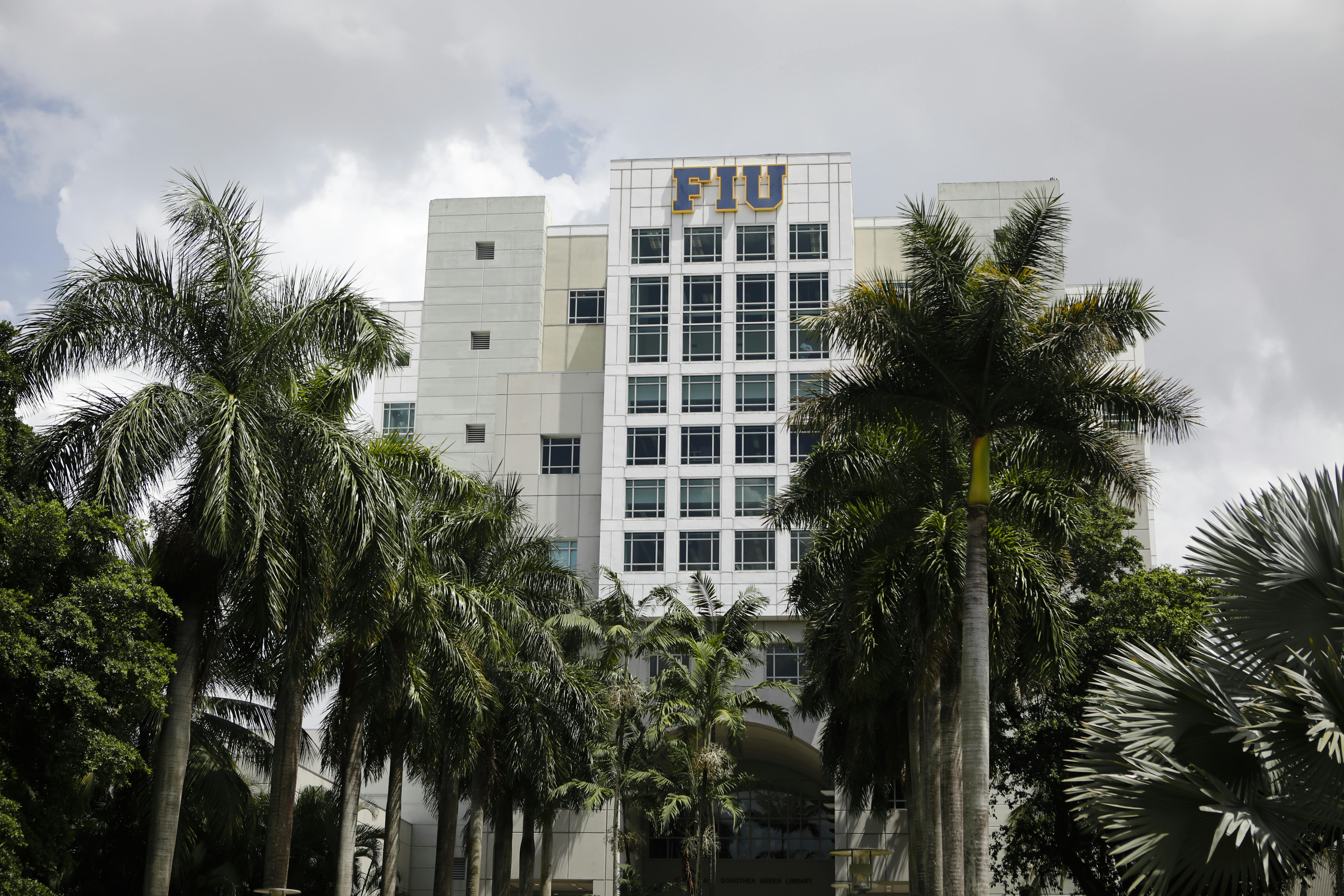 A building on Florida International University's campus in Miami