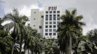 A building on Florida International University's campus in Miami