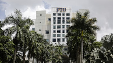 A building on Florida International University's campus in Miami