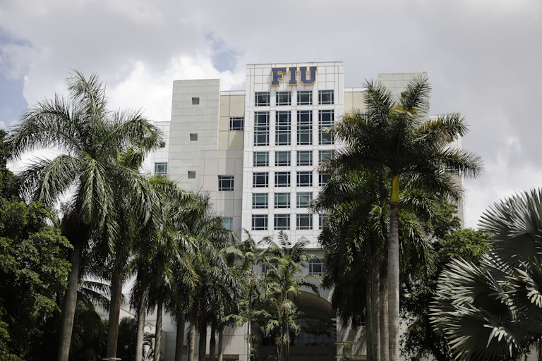A building on Florida International University's campus in Miami