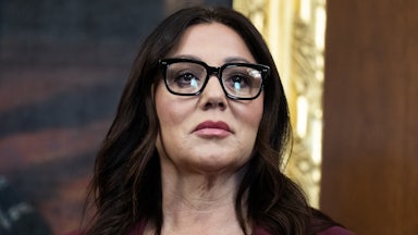Labor Secretary Lori Chavez-DeRemer stands during a press conference