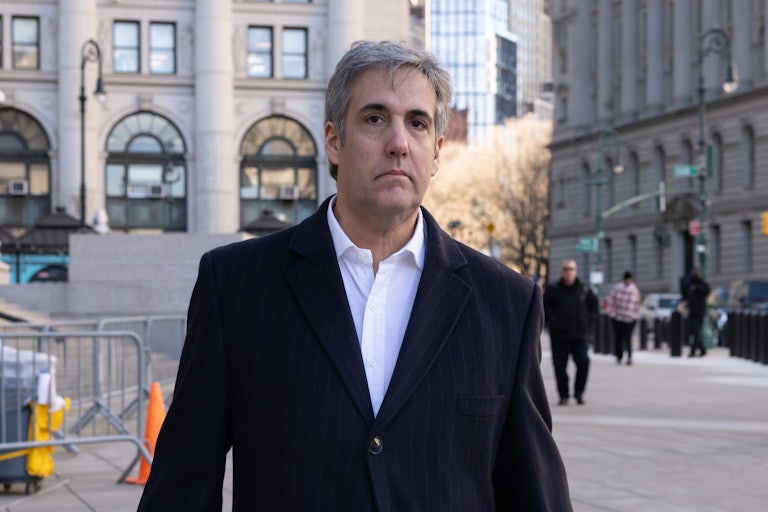 Michael Cohen walks