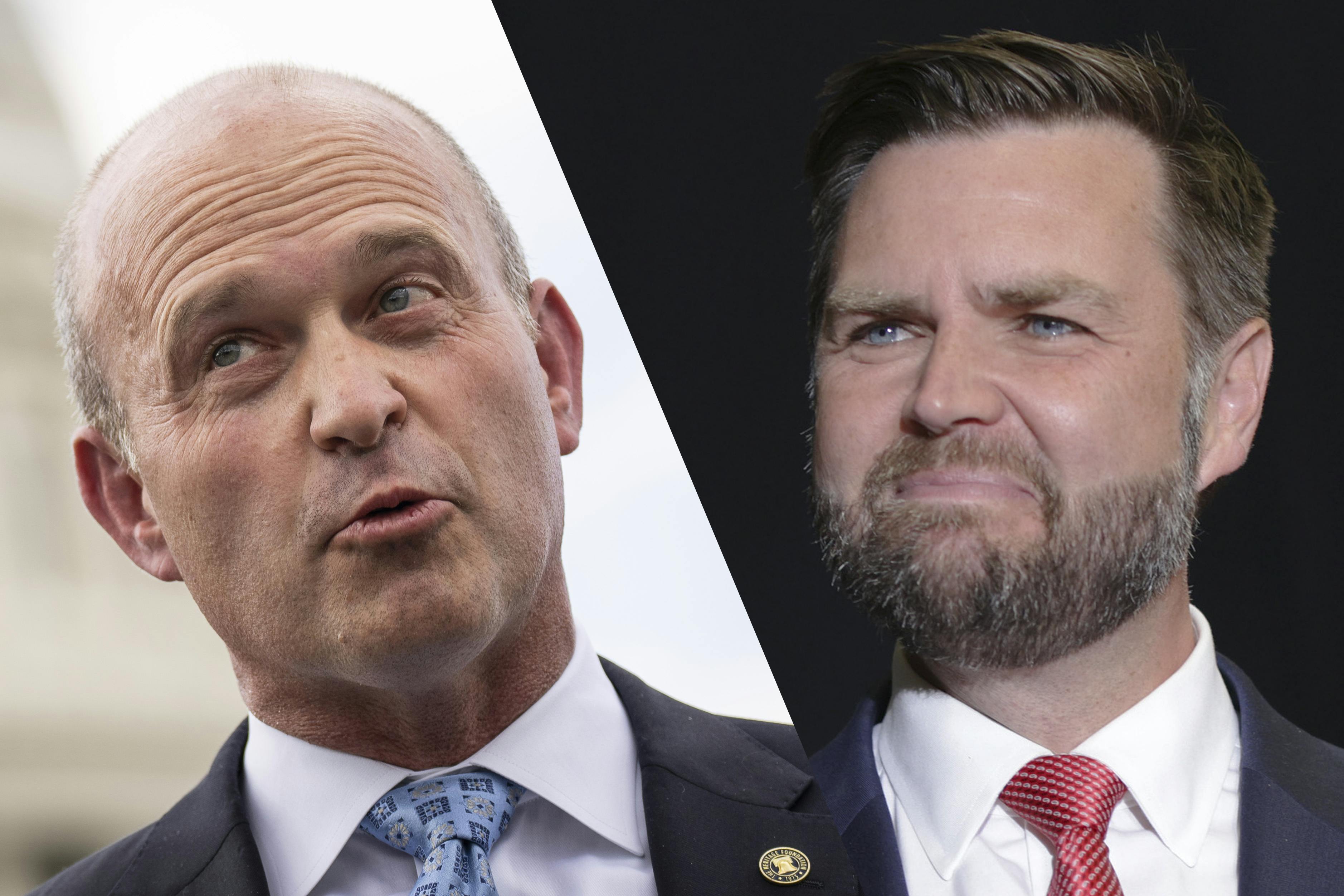 Kevin Roberts, the author of “Dawn's Early Light,” and JD Vance, who wrote the book’s foreword. 