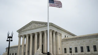 Supreme Court and U.S. flag